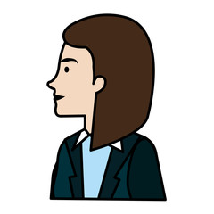 businesswoman profile avatar character