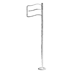 pointer flag isolated icon