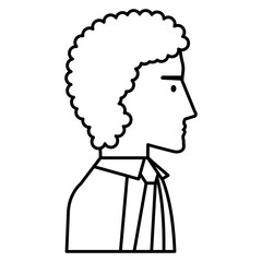 businessman profile avatar character