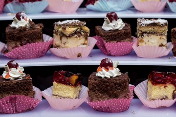  delicious cakes: chocolate and jelly - sweet buffet