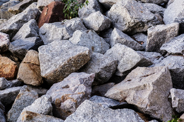granite stone rock side of the water ocean