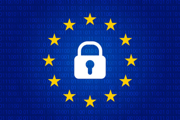 GDPR - General Data Protection Regulation. Vector