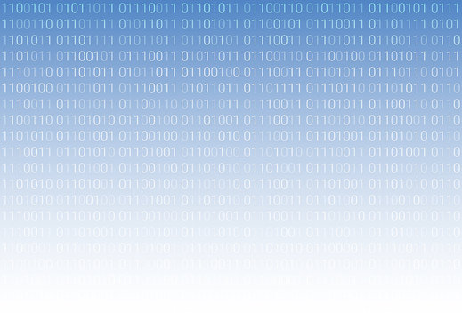 Binary code. Seamless horizontal pattern. digital technology background. abstract matrix. programming computer code. technology concept. vector