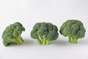 Pieces of broccoli / Branchlets of broccoli as sample of bonsai trees
