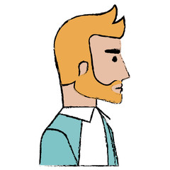 businessman profile avatar character
