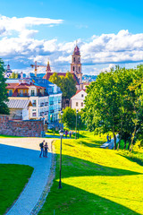 Aerial view of the lithuanian capital vilnius