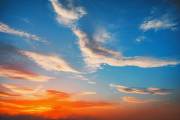 Sunset Sky Background