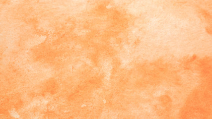 Orange abstract watercolor painting textured on white paper background, watercolor background for...