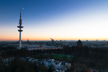 Hamburg at night