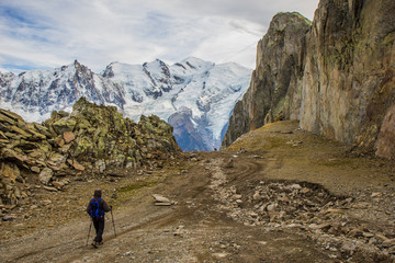 Fototapeta premium Trekking in Chamonix, France