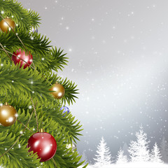 Fototapeta na wymiar Holiday Xmas Tree