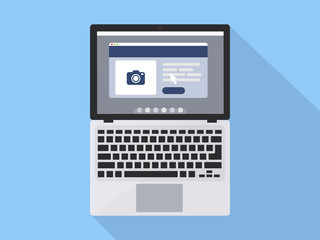 Online shopping flat illustration concept. Modern flat design concepts for web banners, websites, printed materials, infographics. Creative vector illustration