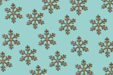 Snowflakes repeated background