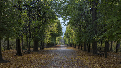 Fototapeta premium Gardens of the Vienna Summer Palace.