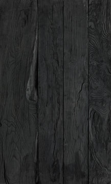 Abstract Black Wooden Barn Wall