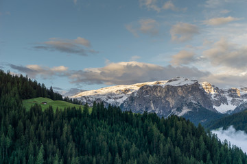 Naklejka na ściany i meble view of the Dolomites near Alta Badia