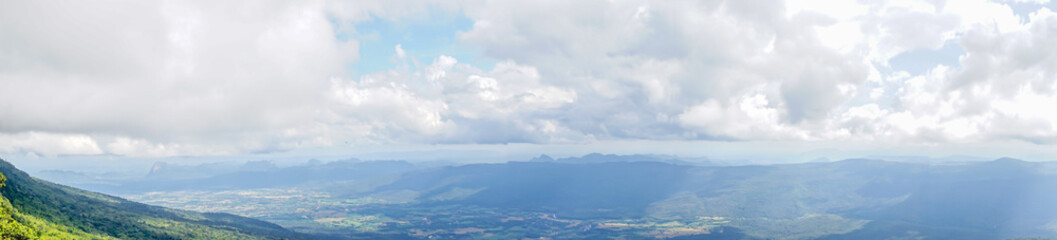 Obraz premium panirama lanscape mountain with cloud