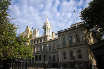 Fototapeta na wymiar New York city hall, USA
