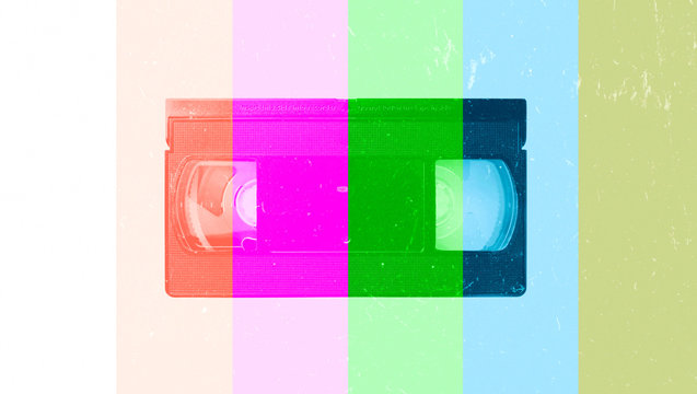 Old video cassette 