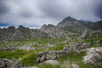 Tulove grede, part of Velebit mountain in Croatia, landscape