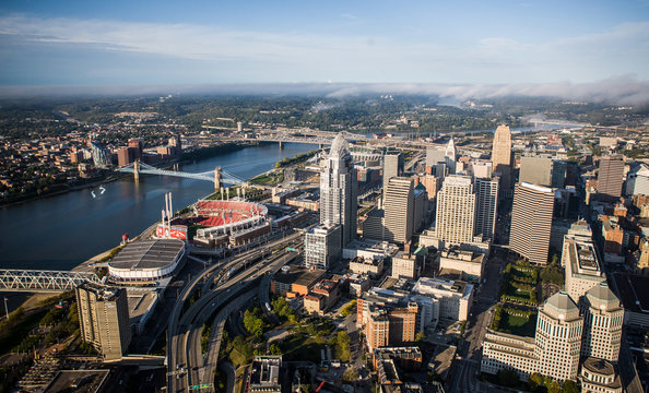 Aerial View Of Cincinnati Ohio