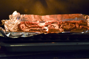 Octopus tentacles marinated