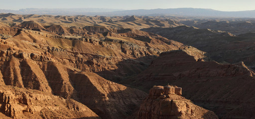Panorama of the canyon of Boysun in Surkhandarya region.Uzbekistan.