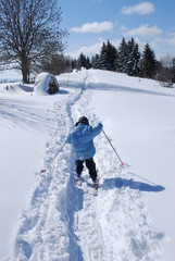 Enfant ski de fond