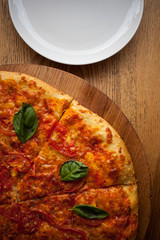 Italian pizza Margarita.