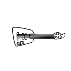 Obraz na płótnie Canvas guitar music instrument doodle sketch cartoon vector