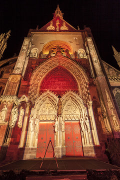 Parvis de la Coll&eacute;giale Saint-Thi&eacute;baut &agrave; Thann