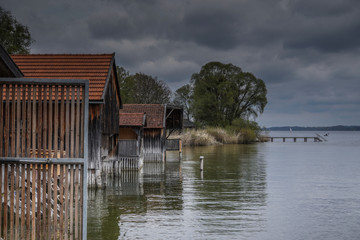 Obraz premium Boathouse at Ammersee