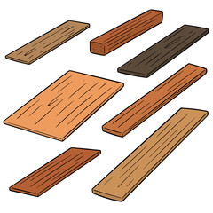 vector set of plywood