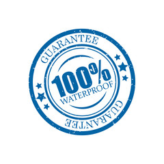 Obraz premium Waterproof blue guarantee rubber stumps.