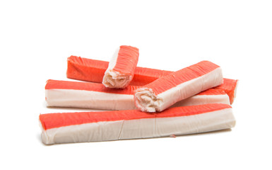 crab sticks isolated