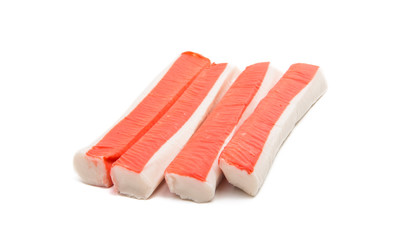 crab sticks isolated