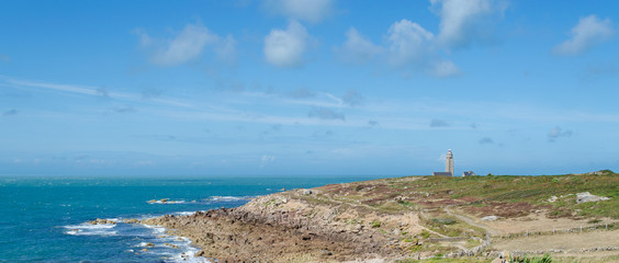 Phare sur la côte de Fort Lévi, Contentin