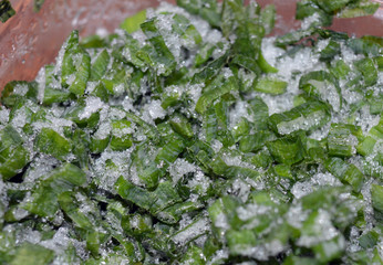 frozen herbs onion dill fennel for winter salads