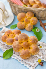 Sweet pumpkin rolls buns 