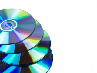 compact disc on white background