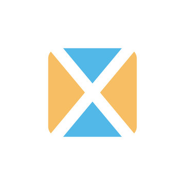 square box shape style modern icon logo vector