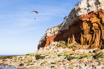 Hunstanto Cliffs and Paraglider
