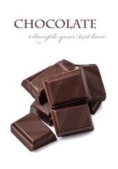 Chocolate bar closeup