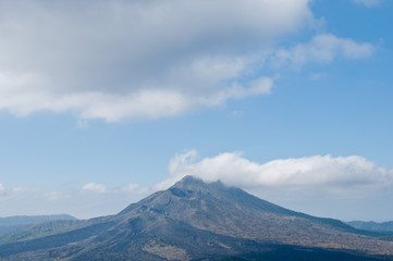 Fototapeta premium Mount Agung volcano scene in Bali Indonesia