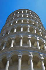 The leaning tower of Pisa. Perspective