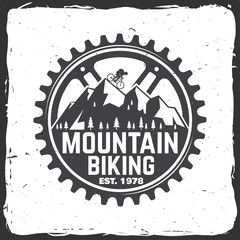 Set of Mountain bikings clubs. Vector illustration.