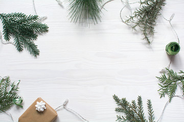 Christmas background flat layout