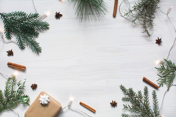 Christmas background flat layout