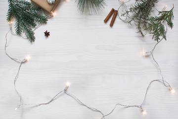 Christmas background flat layout