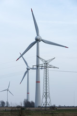 Deutschland, Ostfriesland Windenergieanlagen